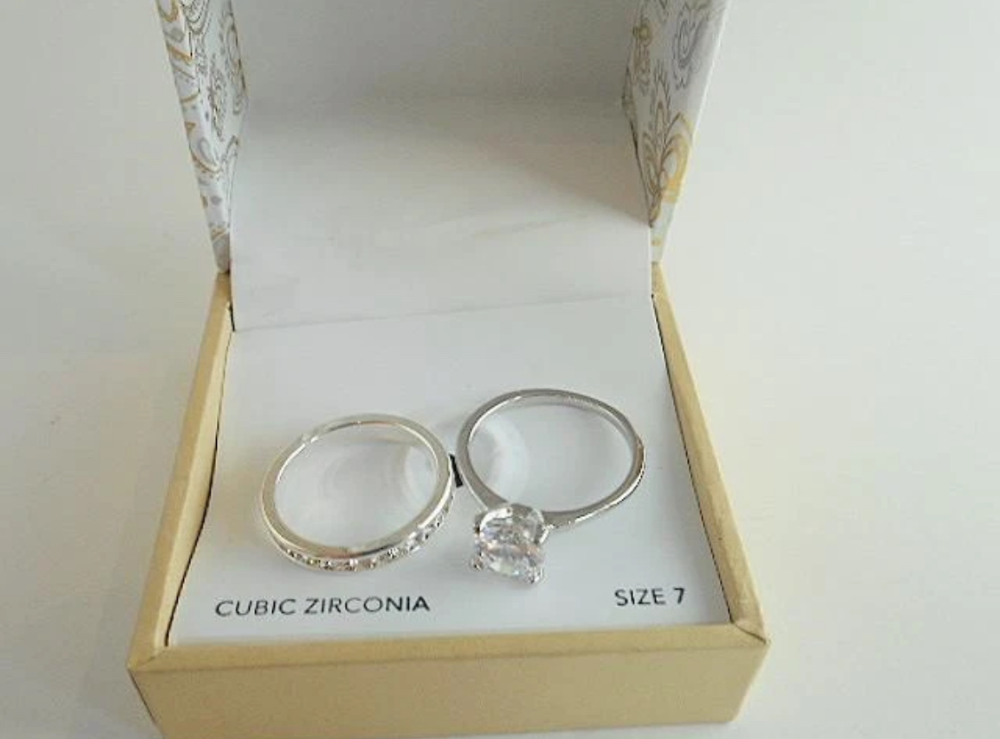 Charter Club Silver Cubic Zirconia Ring (size 7)